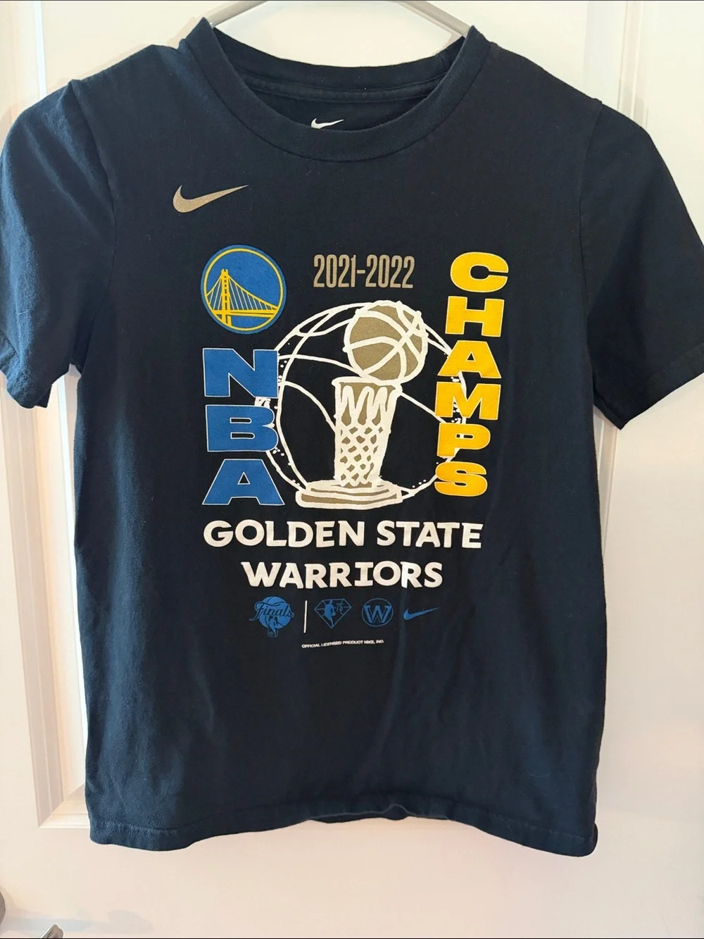 Nike Black Golden State Warriors 2021-2022 Champs Tee